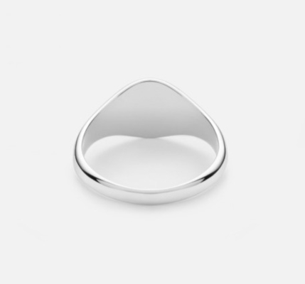 18K vergulde, op maat gegraveerde zegel 925 Sterling zilver Unisex fijne sieraden ringen