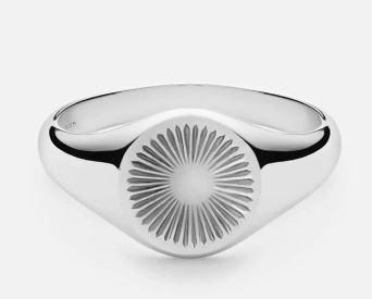 18K vergulde, op maat gegraveerde zegel 925 Sterling zilver Unisex fijne sieraden ringen