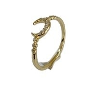 Mensen fijne Sterling zilver 925 Custom Moon Ring met 14k 18k 24k goud uit Brazilië 2022