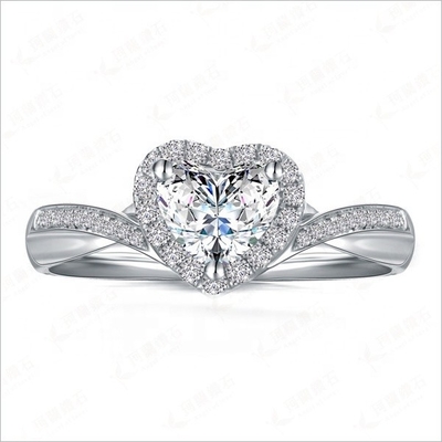 Hart Delicate Weeding Rings 925 Sterling zilveren sieraden voor vrouwen Mode accessoires
