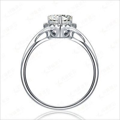 Hart Delicate Weeding Rings 925 Sterling zilveren sieraden voor vrouwen Mode accessoires