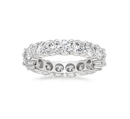 925 Sterling Silver Eternity Bands Ring Rhodium Plated Handgemaakte Ringen Technische sieraden