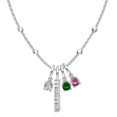 Witte CZ 4mm 925 zilveren ketting vrouwelijke Zircon steen ketting luxe DIY