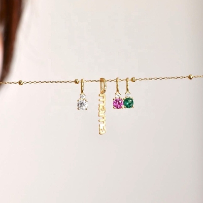 Witte CZ 4mm 925 zilveren ketting vrouwelijke Zircon steen ketting luxe DIY