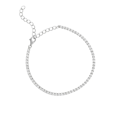 Witte goud geverfd mei verjaardag smaragd kubisch zircon verstelbare tennisketting armband