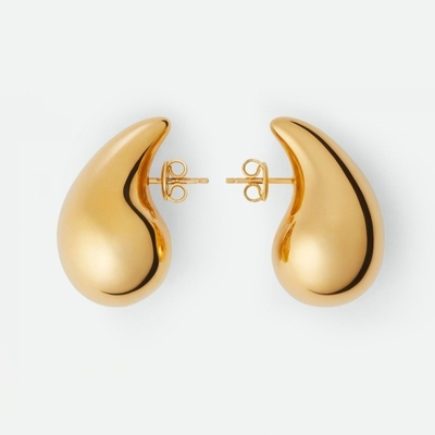 Lichte 18k goud geplatte grote drop dames oorbellen sieraden in 925 sterling zilver