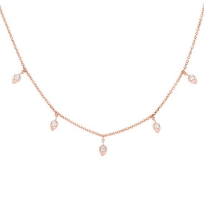 18K goud geplatte ketting 925 Sterling zilver fijne ketting voor vrouwen princess cut design