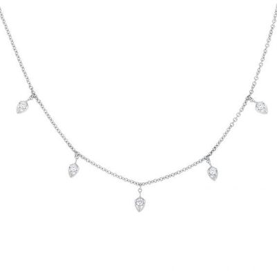18K goud geplatte ketting 925 Sterling zilver fijne ketting voor vrouwen princess cut design