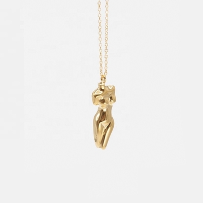 925 Sterling Silver Venus Vrouwen Lichaam hanger halsketting aanpasbaar voor uw outfit