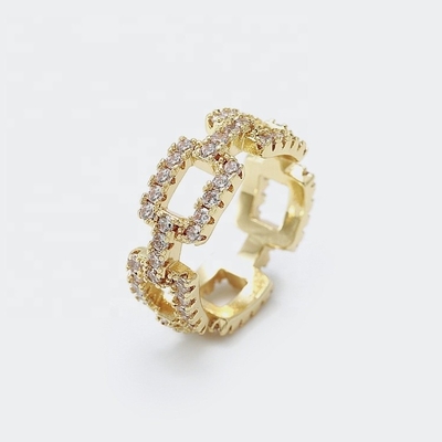 Gepersonaliseerde kettingringen Duidelijk CZ Echt Sterling Zilver 925 Juwelen voor vrouwen en mannen