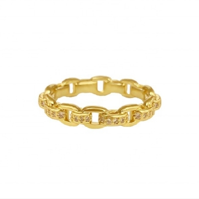 18K goud Delicaat Individuele Super Fairy 925 Sterling Zilveren Ring