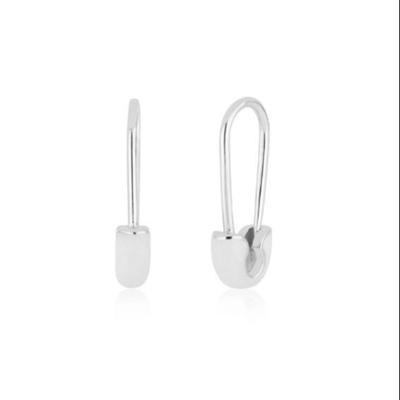 925 Sterling zilver mode vrouwelijke pin oorbellen versierd met blauwe glazuur drop afwerking