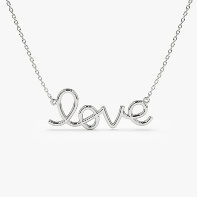 Solid 925 Sterling zilver 14K goud geplatte Liefdes hanger halsketting voor vrouwen Valentijnsdag cadeau