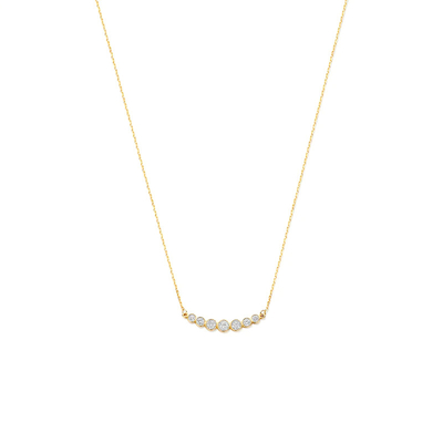 Minimalistisch 925 Sterling zilver Tennis hanger halskettingen voor vrouwen laag stapelbare halskettingen