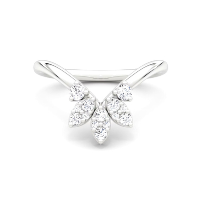 Nieuwe klanten ontwerpen elegante 925 Sterling zilver 18K goud bloemblaad kronen banden