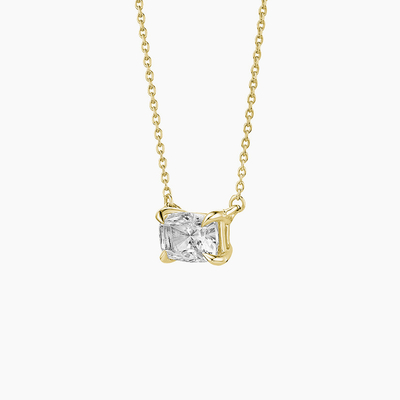 Oval gesneden 5A Wit kubisch Zirconia glanzend edelsteen hanger halskettingen voor vrouwen klassieke sieraden