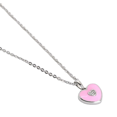 Huwelijksgelegenheid Roze hart stud oorbellen voor ketting sieraden sets