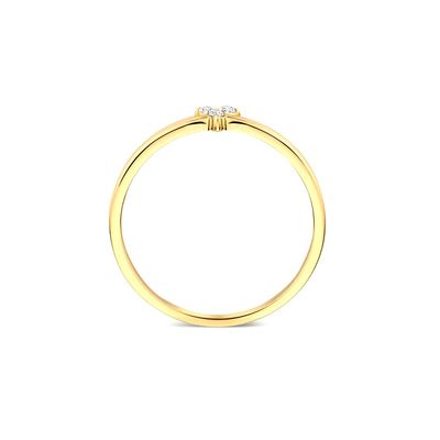 925 Sterling Zilveren Vergulde CZ Lotus Ring voor Vrouwen