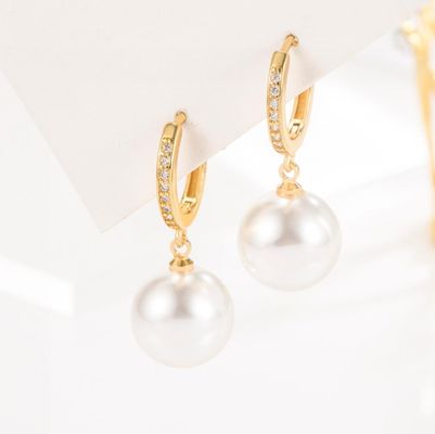 Elegant White Pearl Jewelry with 925 Sterling Silver and Rhodium Plated AAA Grade Pearl for Women's Wedding Wear