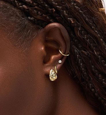 Custom Brand Jewelry Luxury Wholesale Best Selling 925 Silver Hoop Earrings for Women