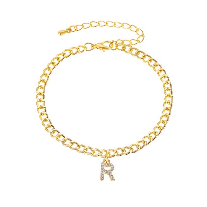 Gepersonaliseerde 18K vergulde mode messing Cubaanse Link Chain Tennis Armband voor vrouwen