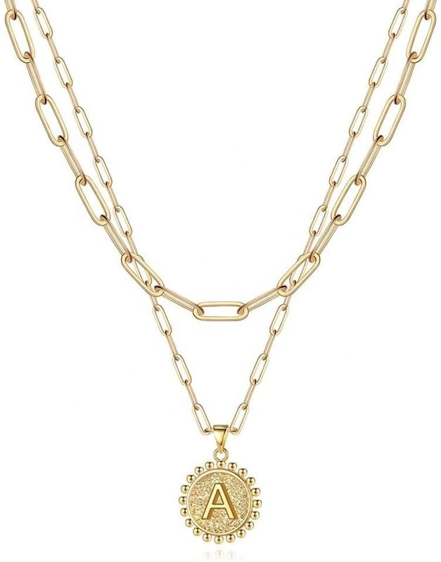 Handgemaakte 925 Sterling zilver dubbele hanger paperclip stapel ketting met 30 dagen levering