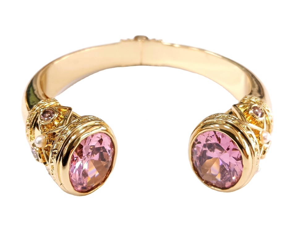 Religieus Type Andere zilveren sieraden Granaten Stenen Messing Armband Armband Armband Plaatmanschet