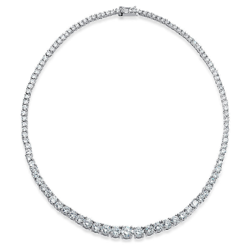 Iced Out Tennis Chain White Mix CZ Pong Setting IJsketting voor hiphopliefhebbers