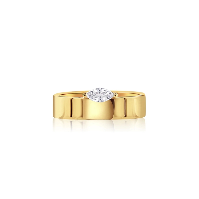 925 Sterling zilver Marquise Cut Diamant Wit CZ Stacking Rings voor meisjes Juwelen