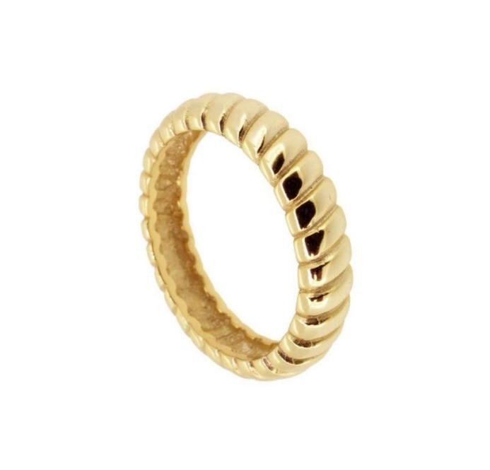 Breedte 6mm Zilveren Twist Verlovingsring 18K Goud Rhodium Kleur Twist Zilveren Ring