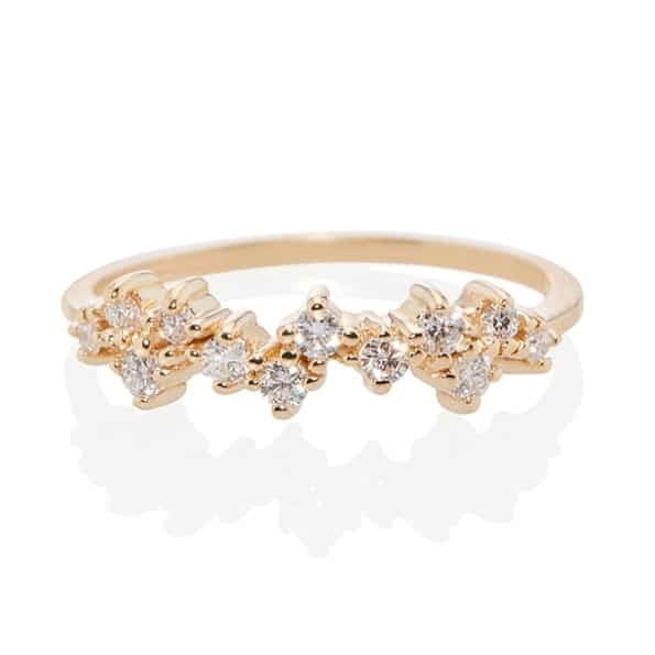 925 Sterling zilver sieraden Prong Setting Mini Clear CZ Band Rings voor vrouwen Sterling