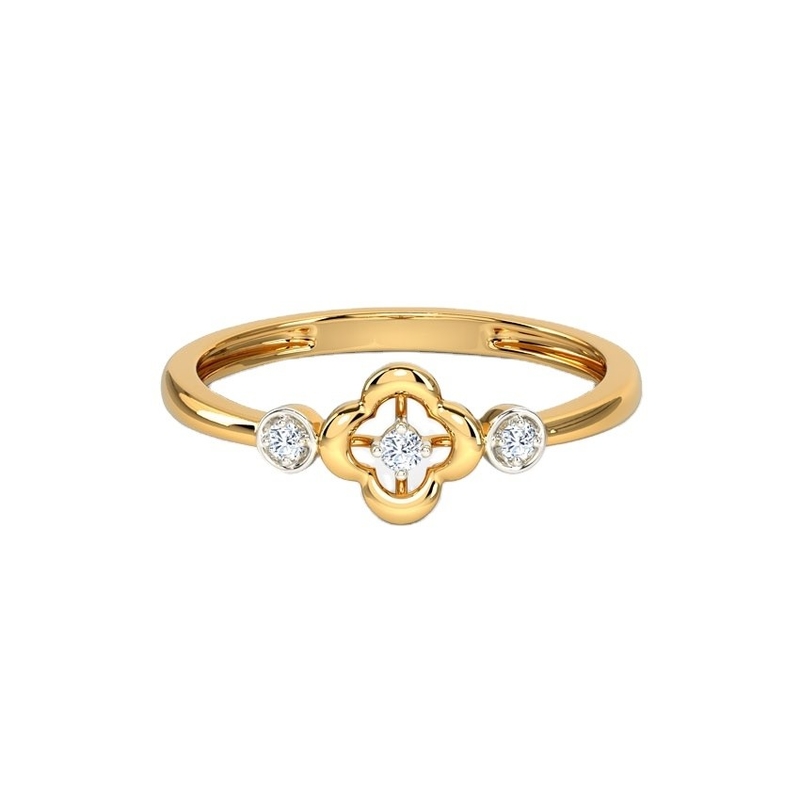 Ringen voor Unisex 925 Sterling Zilveren Triade Clover Ring op Braziliaanse Ring Band Juwelen