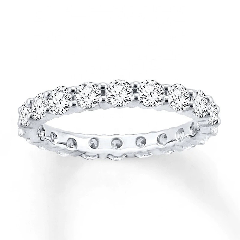 925 Sterling zilver CZ gesimuleerde saffier stapelbare ring set met aangepaste maat