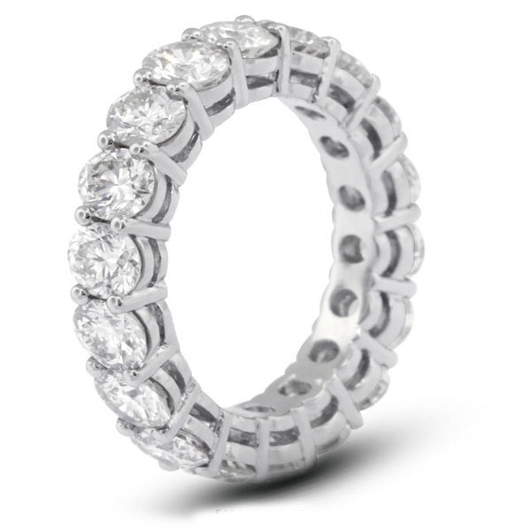 925 Sterling zilver 4mm CZ Eternity Band Ring Eco-vriendelijk Ja Plating Rose Gold