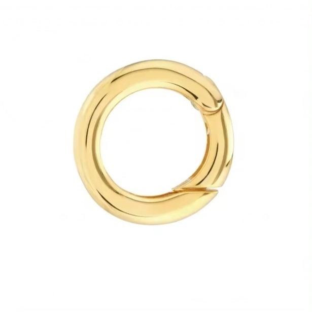 14K goud geplatte ronde charmversterker connector halsketting sieraden type hangers of charms gebruik