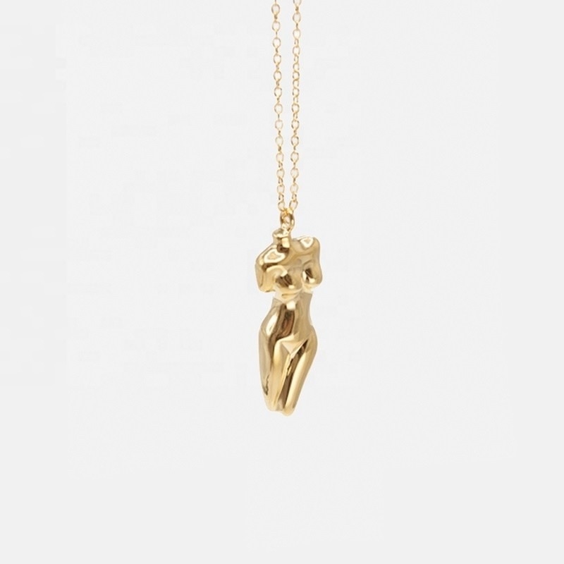 925 Sterling Silver Venus Vrouwen Lichaam hanger halsketting aanpasbaar voor uw outfit