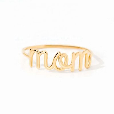Roestvrij staal 18k goud moeder stapelring voor vrouwen fijne sieraden