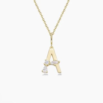925 Sterling zilver CZ briefhangers in eenvoudig 18K goudgeplatte voor mode sieraden