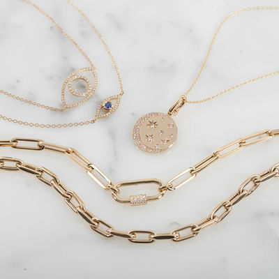 18K goud geplatte grote papieren clip 925 Sterling zilver ovale ketting ketting ketting met OEM