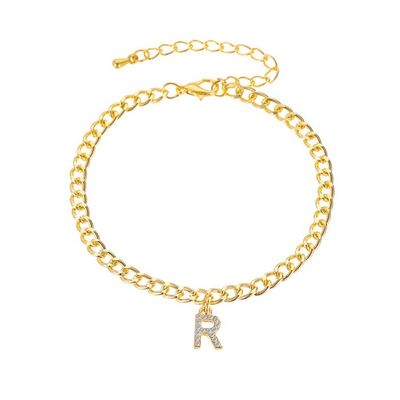 Gepersonaliseerde 18K vergulde mode messing Cubaanse Link Chain Tennis Armband voor vrouwen
