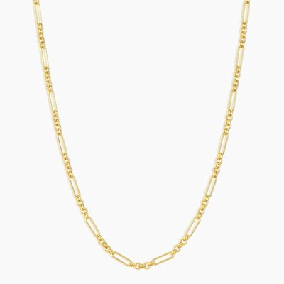18in 925 Sterling zilveren ketting Ketting 2,2mm breedte 18K gouden ketting Ketting