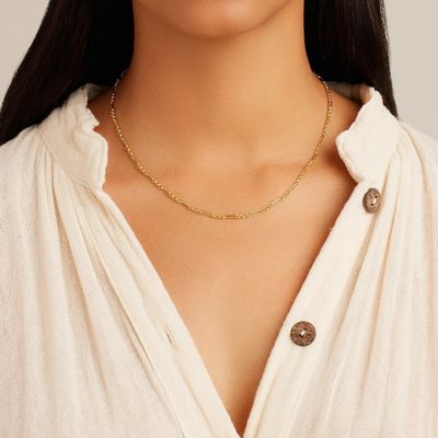 18in 925 Sterling zilveren ketting Ketting 2,2mm breedte 18K gouden ketting Ketting