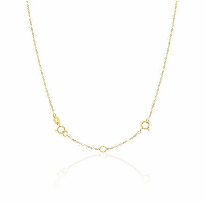 Goud bekleed 925 Sterling zilveren armband en ketting voor de verjaardag