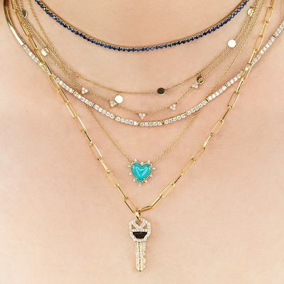 925 Sterling zilveren ketting sieraden diamant en turquoise hart twist ketting geen parel ketting