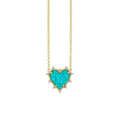 925 Sterling zilveren ketting sieraden diamant en turquoise hart twist ketting geen parel ketting