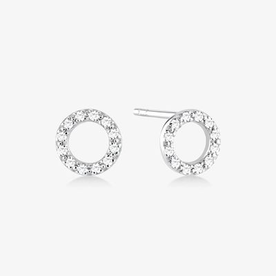 18K goud geplatte 925 Sterling zilver klassieke stud oorbellen voor meisjes mode accessoire