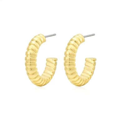 Geweven slangenketting Hoop oorbel in 925 Sterling zilver voor meisjes accessoire doos