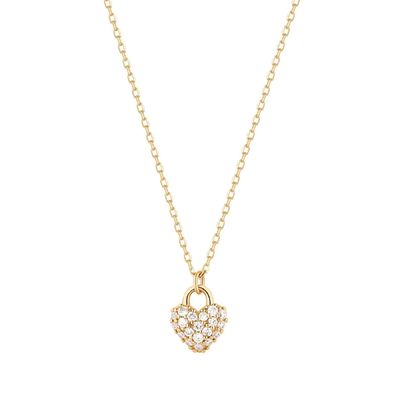 Verbazingwekkende 18K goud fijne romantische hart ketting