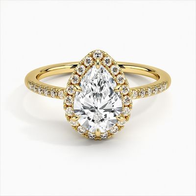925 Sterling zilver halo witgoud verlovingsringen