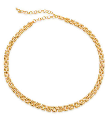 18K vergulde dames mode dikkere messing ketting hanger halskettingen